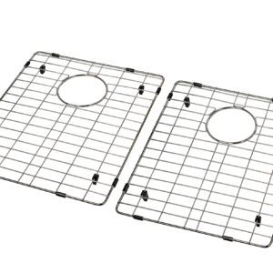 SLU935 SINK GRID SLU225 32" x 18" 50/50 Double Bowl Zero Radius Under Mount Kitchen Sink Grid